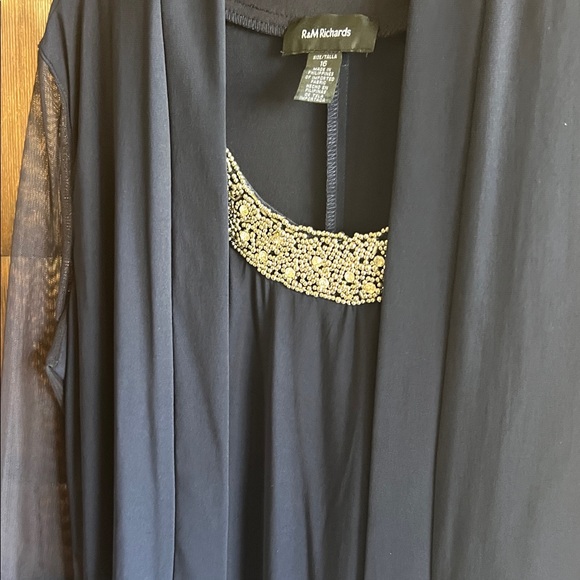 R & M Richards Navy Women's Robe - Picture 3 of 8